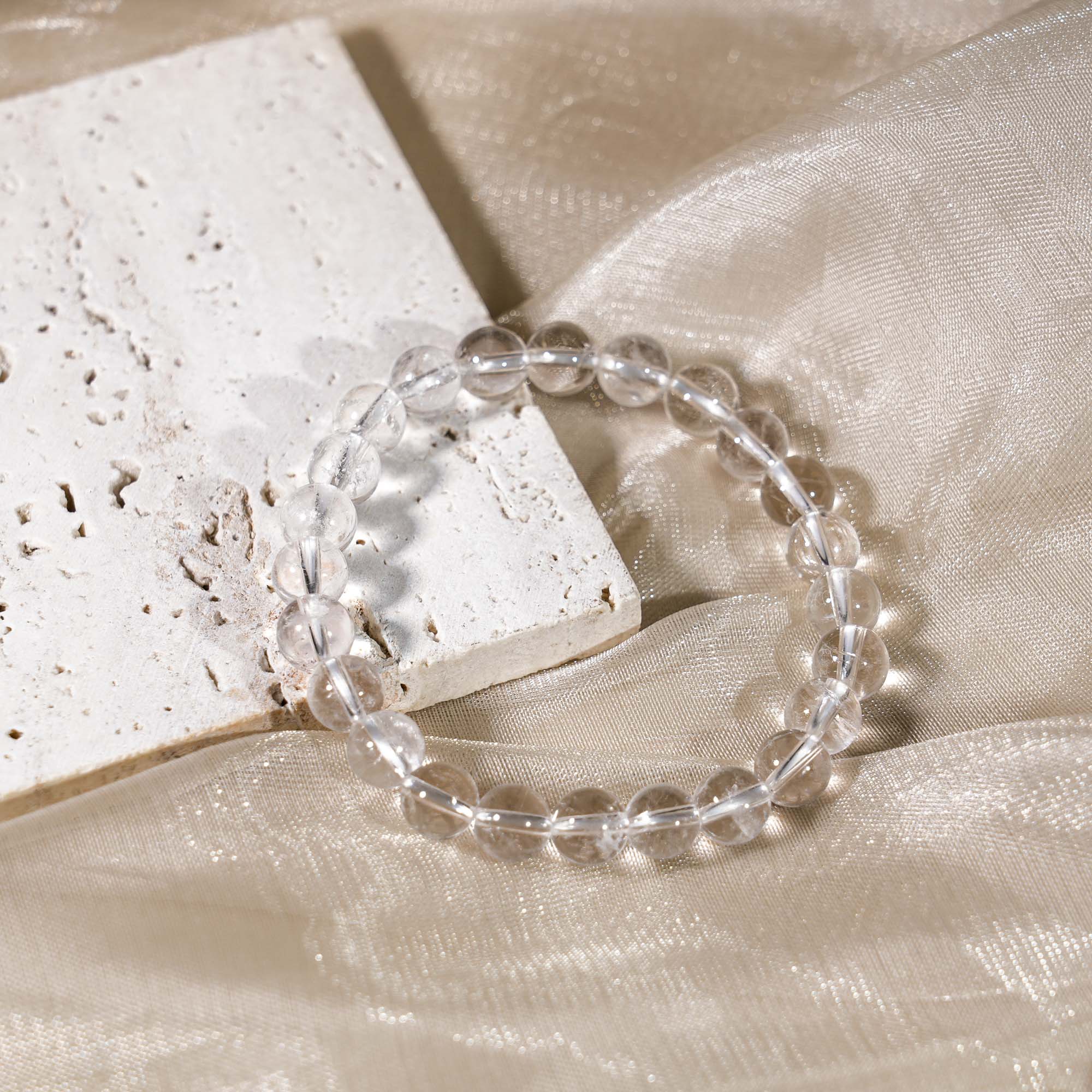 Clear Quartz Bracelet-helmsman crystal-healing energy crystal