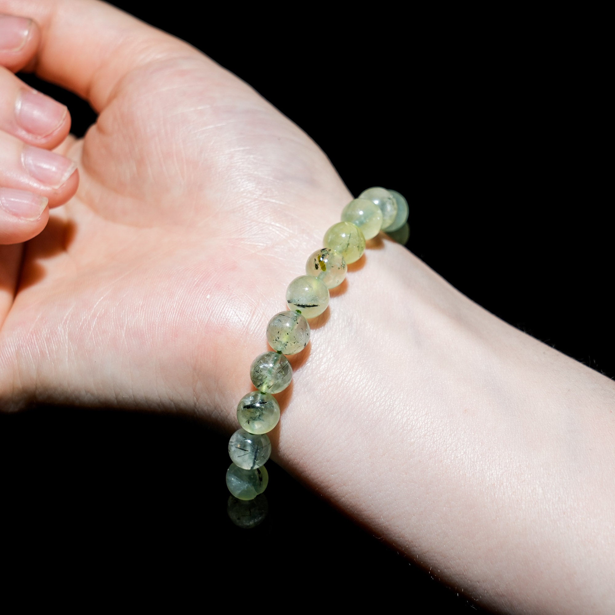 Prehnite Bracelet-helmsman crystal-healing energy crystal