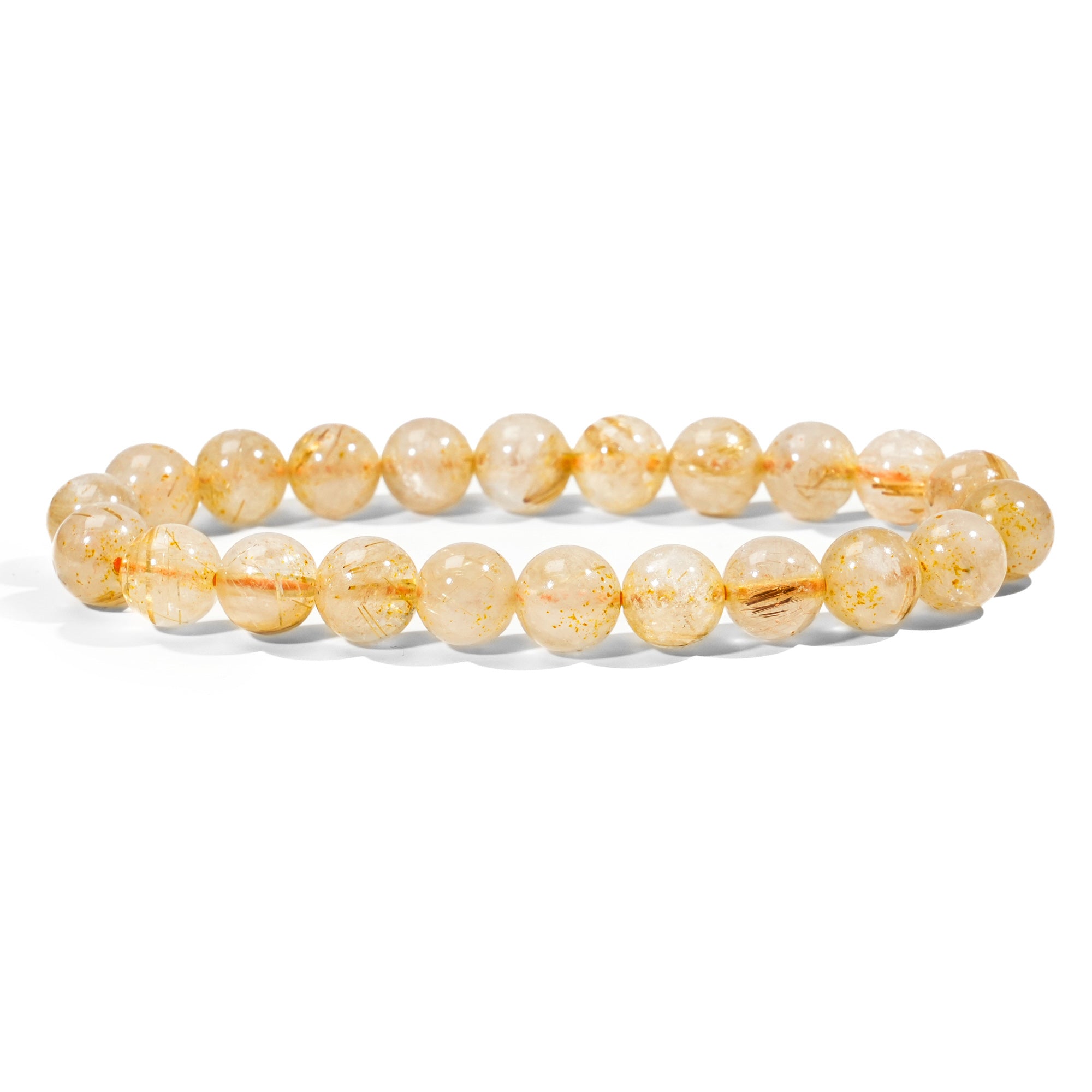 Golden Rutilated Quartz Bracelet-helmsman crystal-healing energy crystal