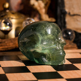 Green Fluorite Skull