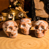 Pink Agate Skull