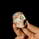 Pink Agate Skull