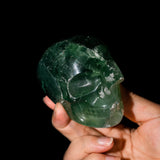 Green Fluorite Skull