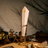 Coral Jade Fossil Wand Ornament
