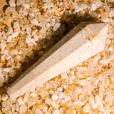 Coral Jade Fossil Wand Ornament