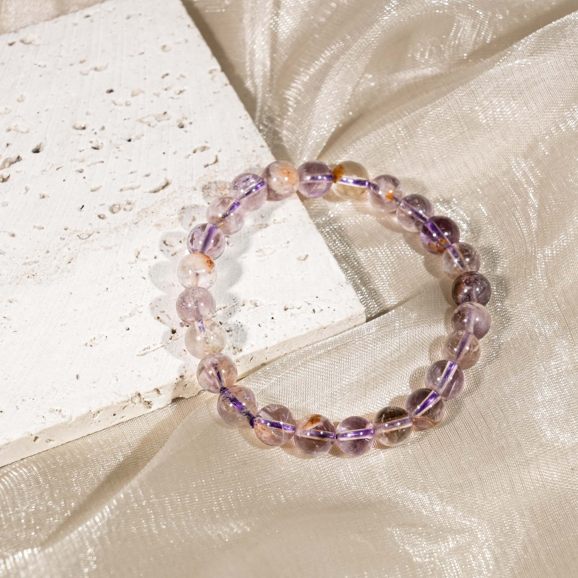Purple Garden Quartz Bracelet-helmsman crystal-healing energy crystal