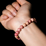 Rhodonite Bracelet-helmsman crystal-healing energy crystal