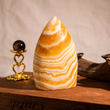 Yellow Calcite Flame Freeform