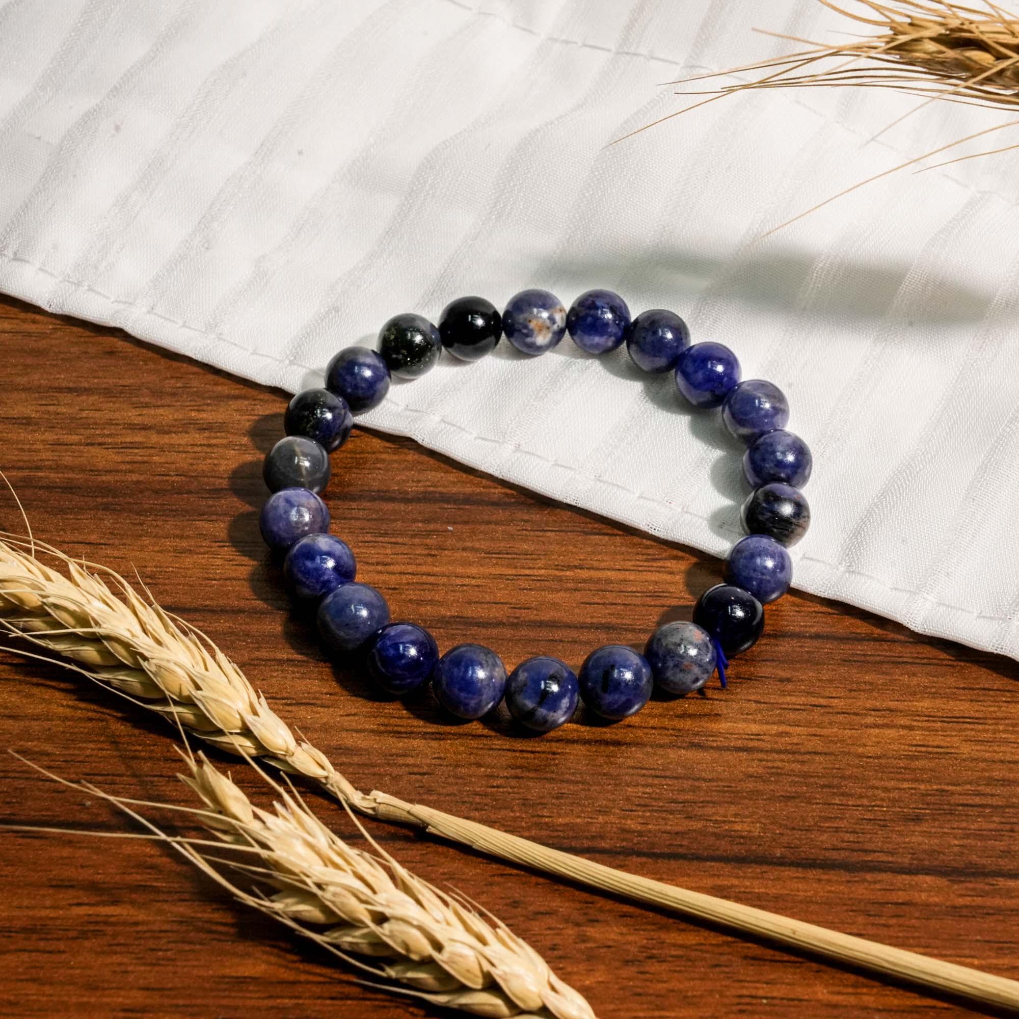 Sodalite Crystal Bracelet-helmsman crystal-healing energy crystal