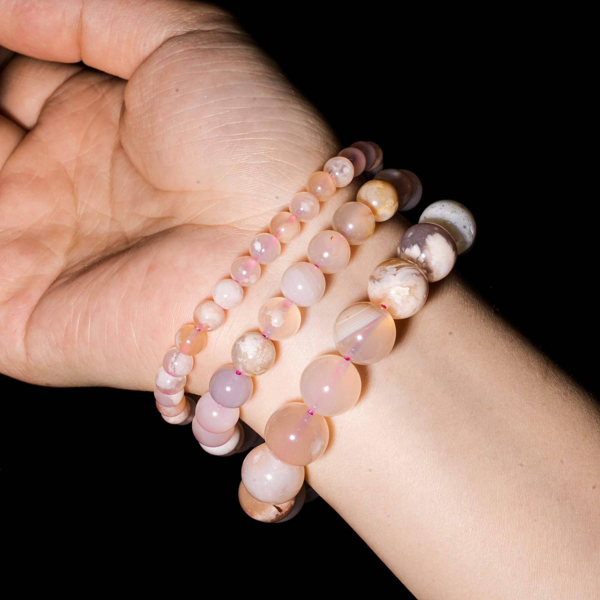 Flower Agate Bracelet-helmsman crystal-healing energy crystal