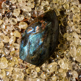 Blue Labradorite Flame Freeform