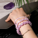 Kunzite Bracelet-helmsman crystal-healing energy crystal