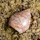 Red Network Stone Flame Freeform