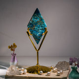 Blue Apatite Diamond Ornament
