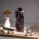 Gem Lepidolite Tower