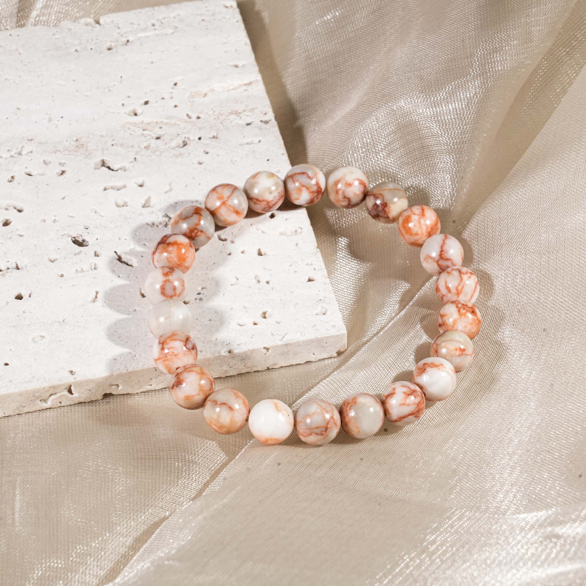 Red Network Stone Bracelet-helmsman crystal-healing energy crystal