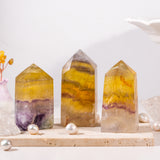 Yellow Candy Fluorite Tower