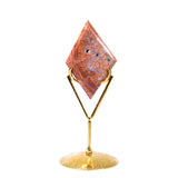 Pink Agate Diamond Ornament