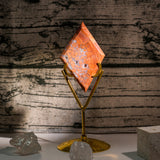 Pink Agate Diamond Ornament