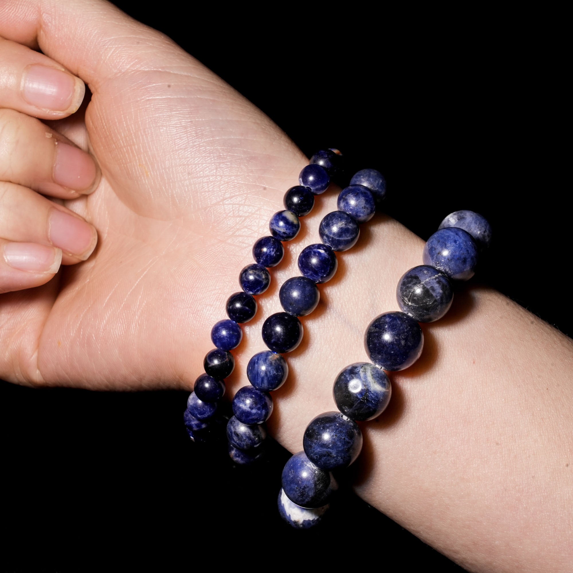 Sodalite Crystal Bracelet-helmsman crystal-healing energy crystal