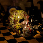 Dragon Blood Stone Skull-Helmsman Crystal