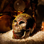 Dragon Blood Stone Skull-Helmsman Crystal