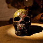 Dragon Blood Stone Skull-Helmsman Crystal