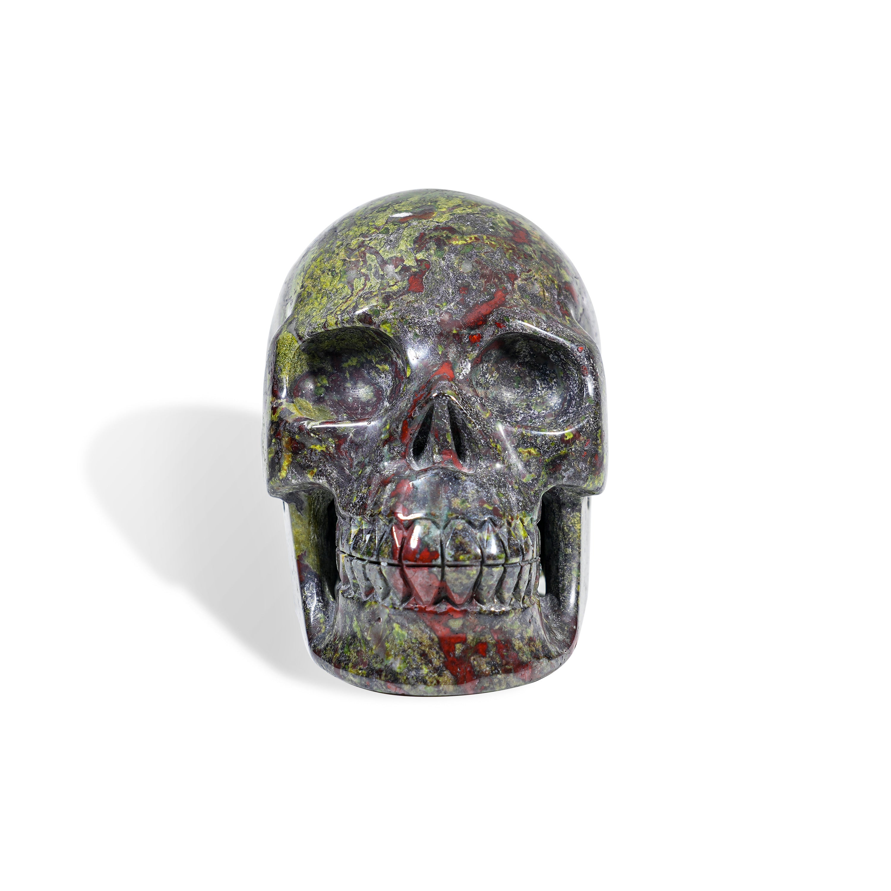 Dragon Blood Stone Skull-Helmsman Crystal