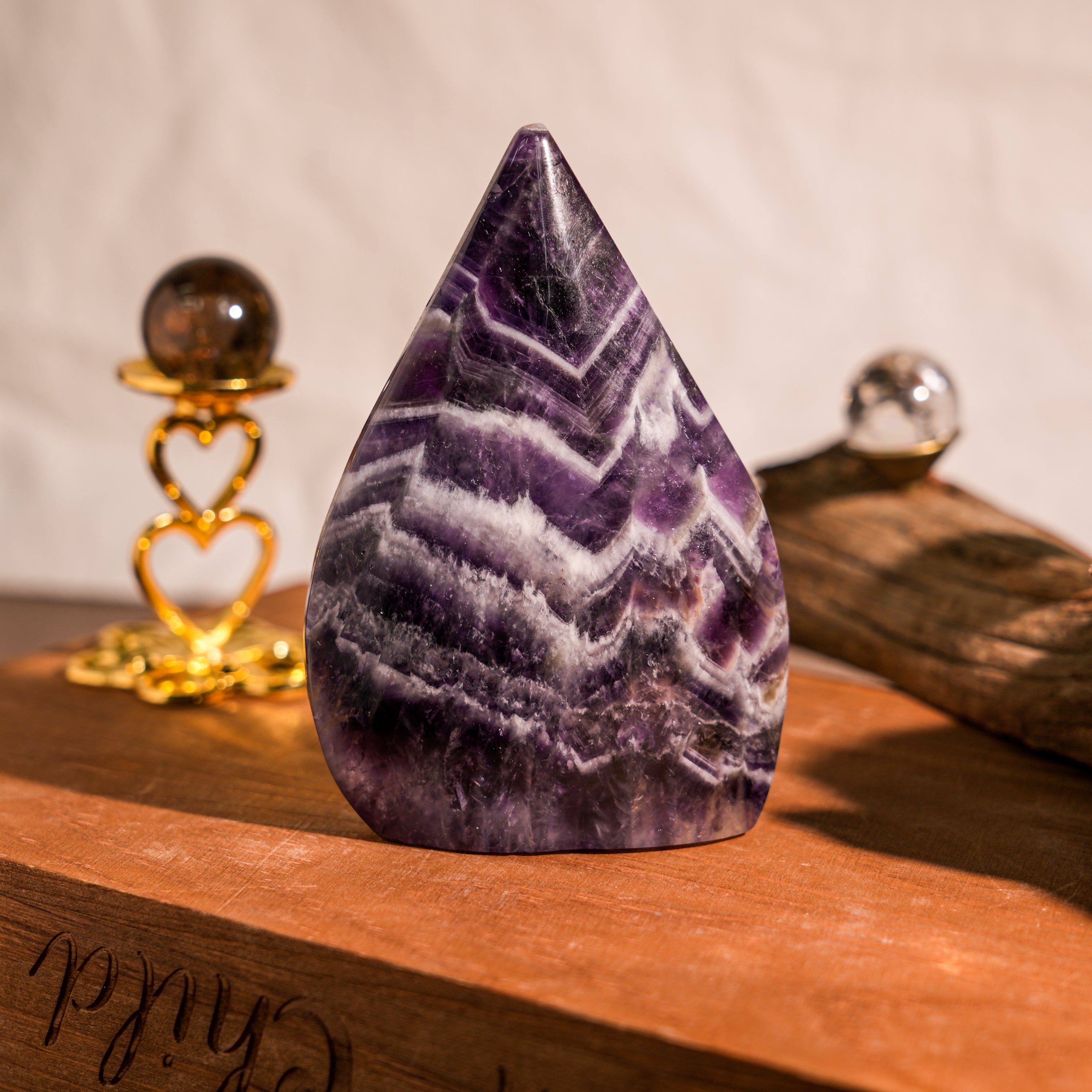 Dream Amethyst Flame Freeform-Helmsman Crystal