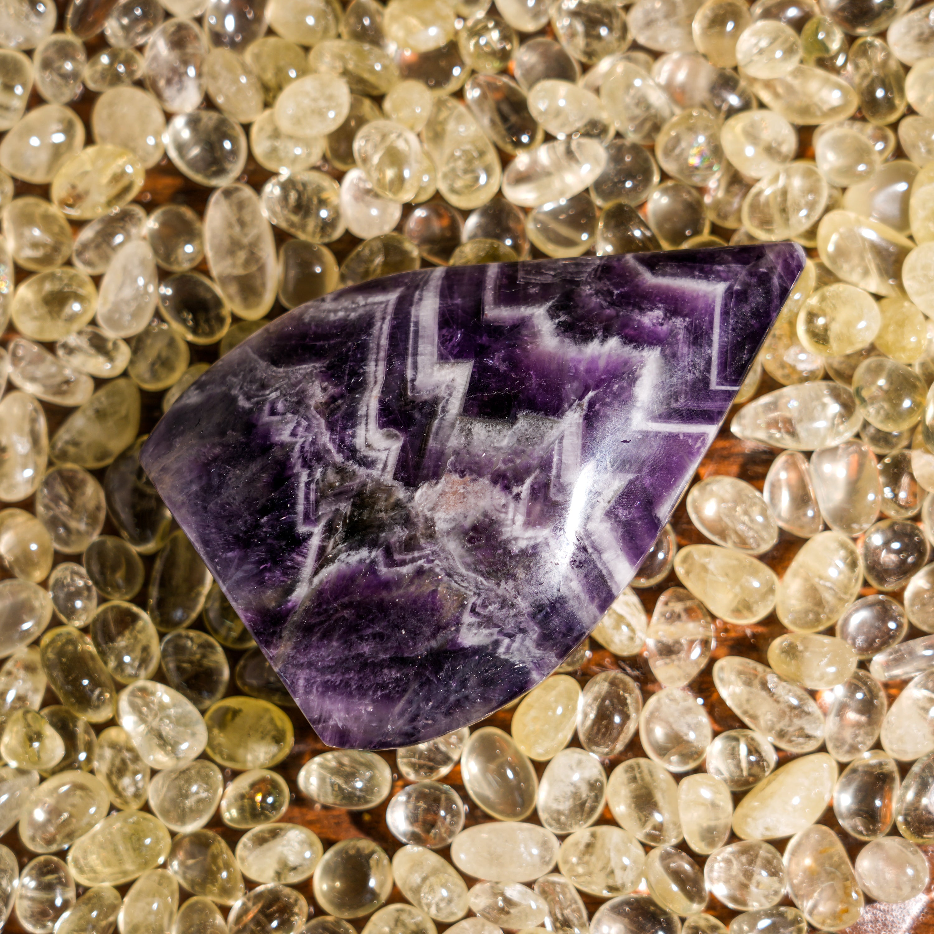 Dream Amethyst Flame Freeform-Helmsman Crystal