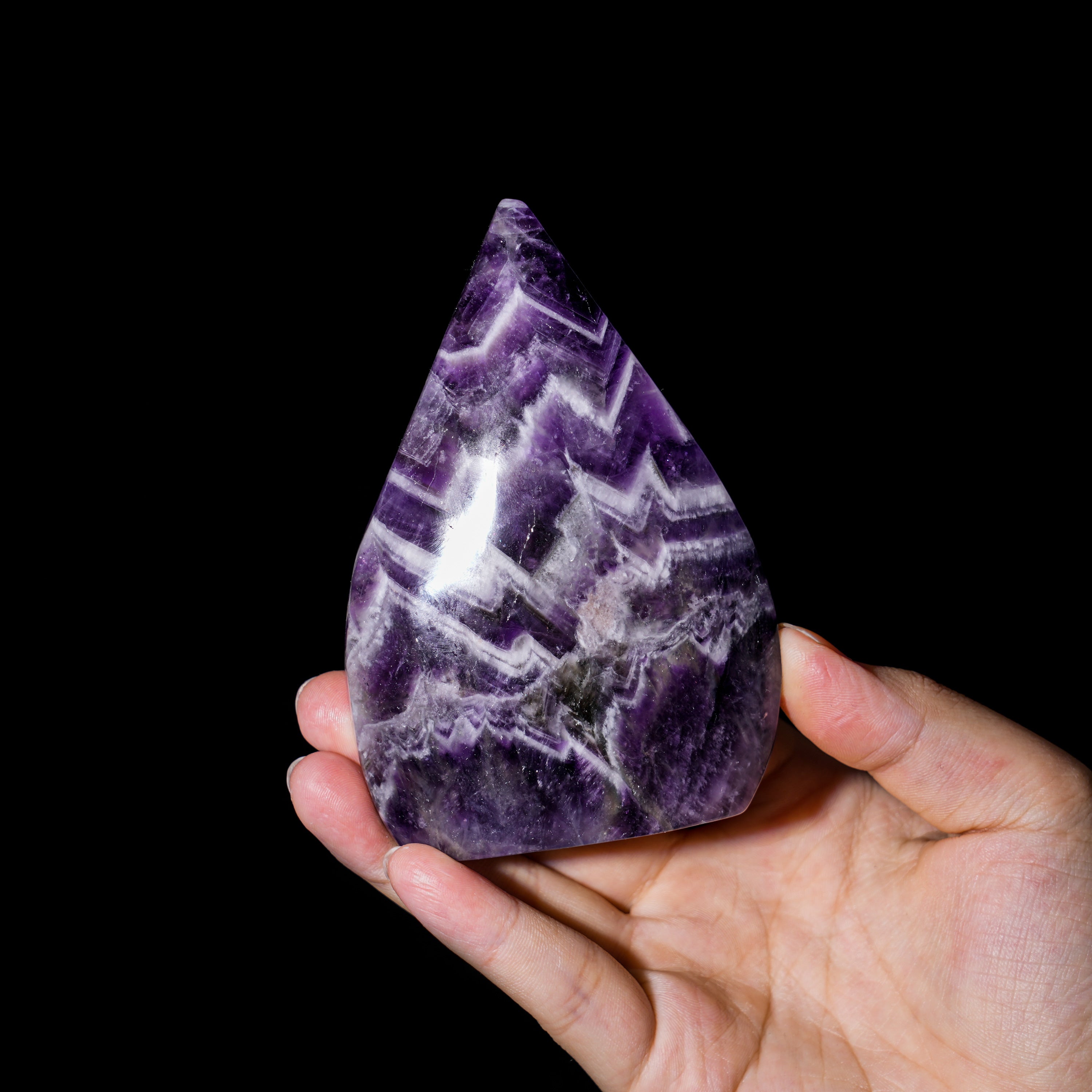 Dream Amethyst Flame Freeform-Helmsman Crystal