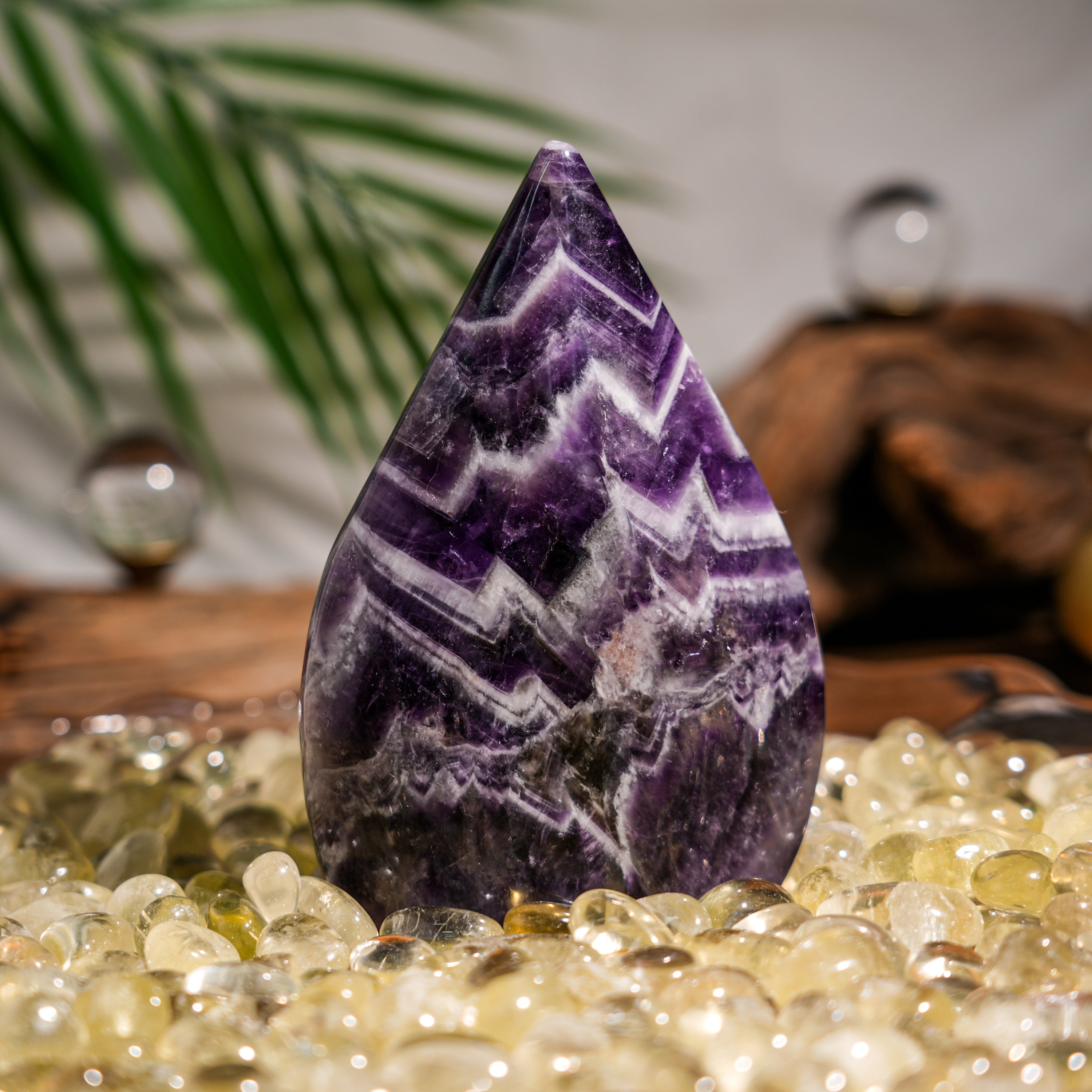 Dream Amethyst Flame Freeform-Helmsman Crystal