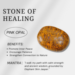 Elephant Skin Jasper Bracelet-Helmsman Crystal