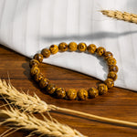 Elephant Skin Jasper Bracelet-Helmsman Crystal