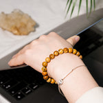 Elephant Skin Jasper Bracelet-Helmsman Crystal