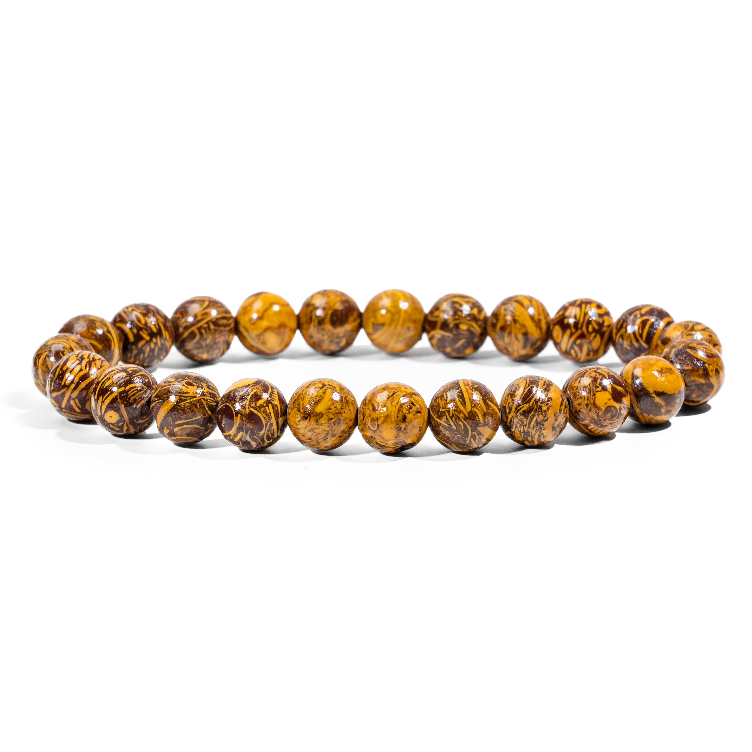 Elephant Skin Jasper Bracelet-Helmsman Crystal