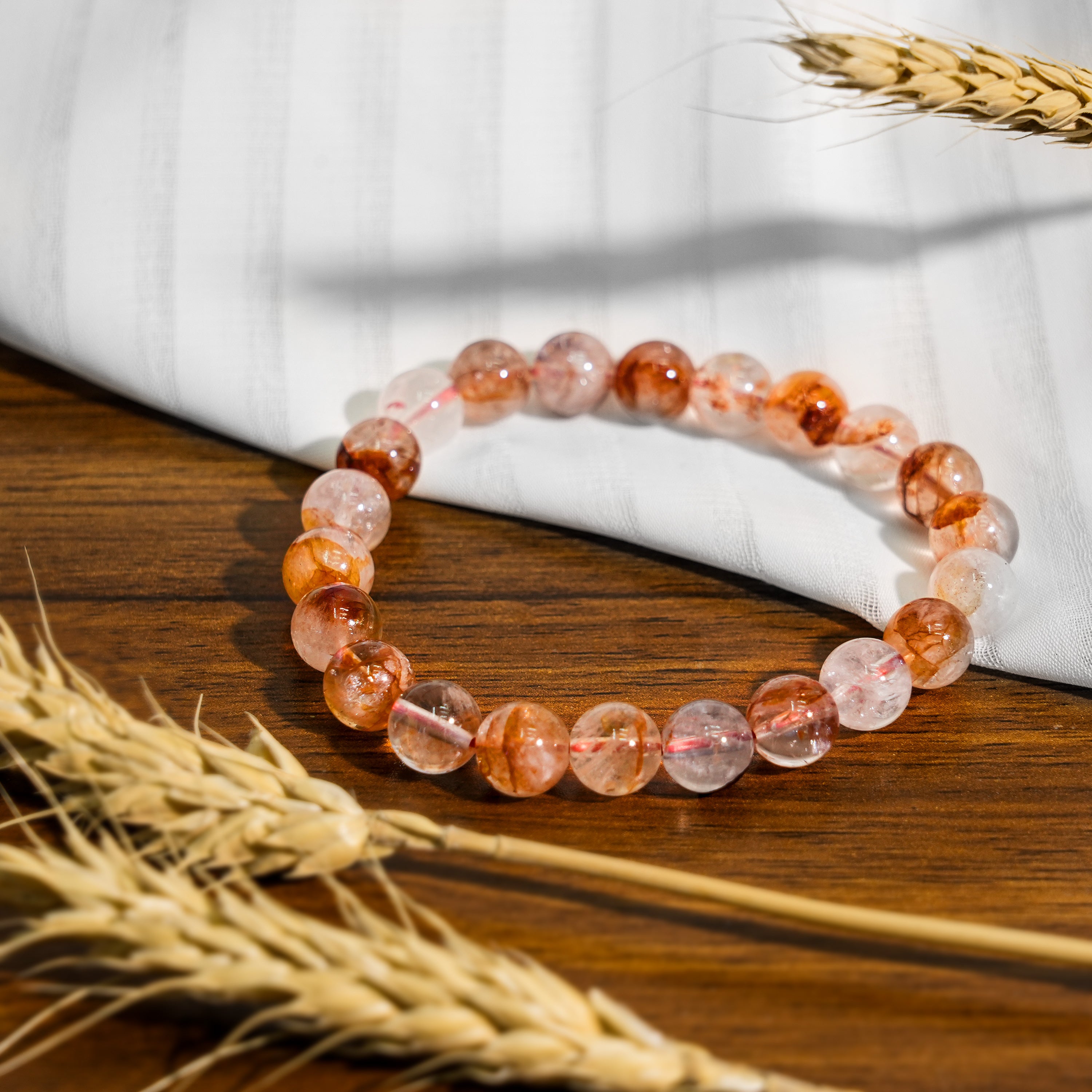 Fire Quartz Bracelet-Helmsman Crystal