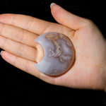 Flower Agate Moon-Helmsman Crystal