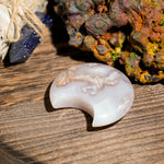 Flower Agate Moon-Helmsman Crystal