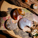 Flower Agate Moon-Helmsman Crystal