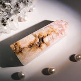 Flower Agate Tower-Helmsman Crystal