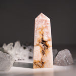 Flower Agate Tower-Helmsman Crystal