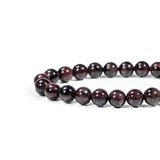 Garnet Beaded Bracelet-Helmsman Crystal