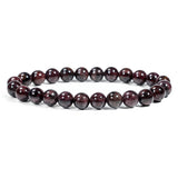 Garnet Beaded Bracelet-Helmsman Crystal