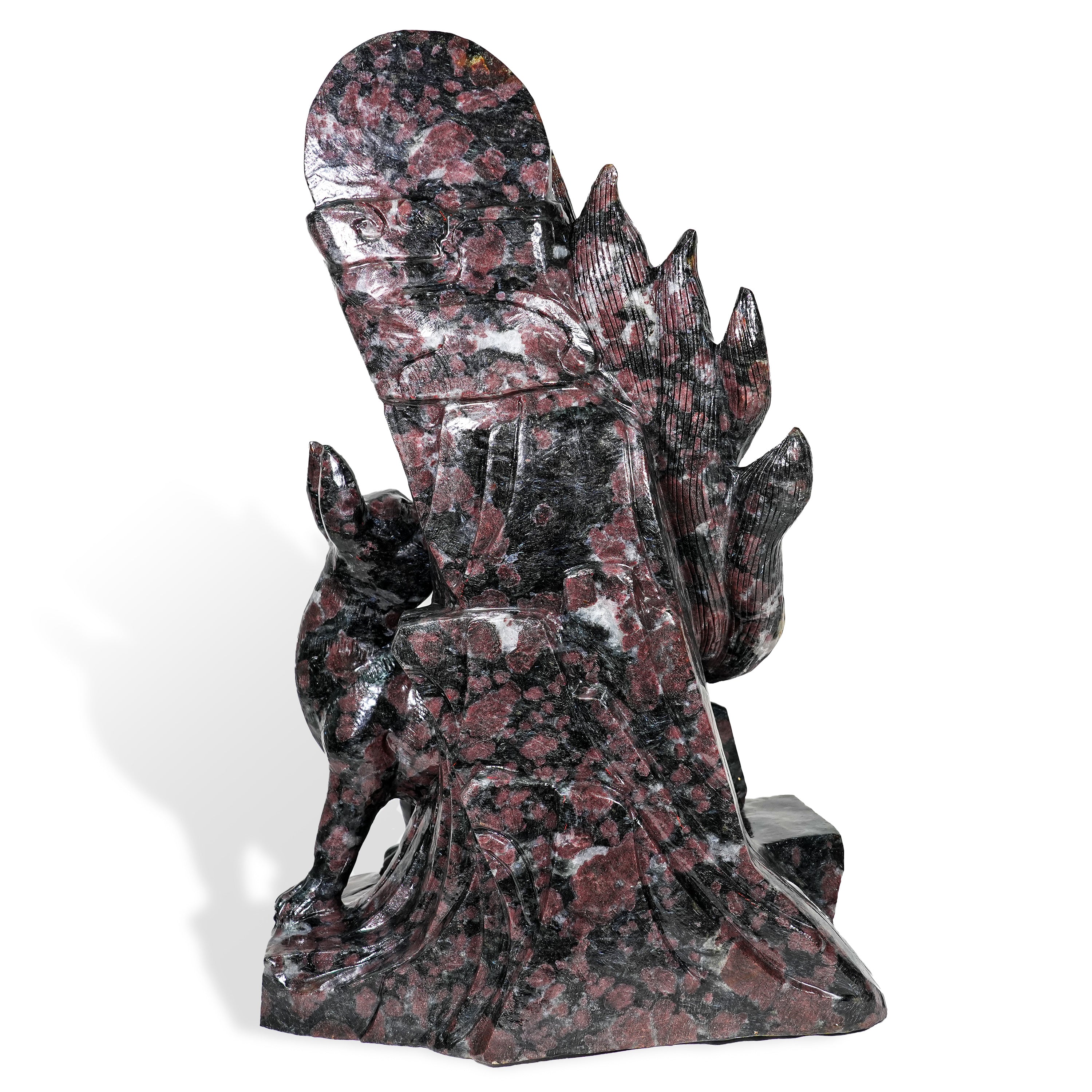 Garnet Nine-Tailed Fox-Helmsman Crystal