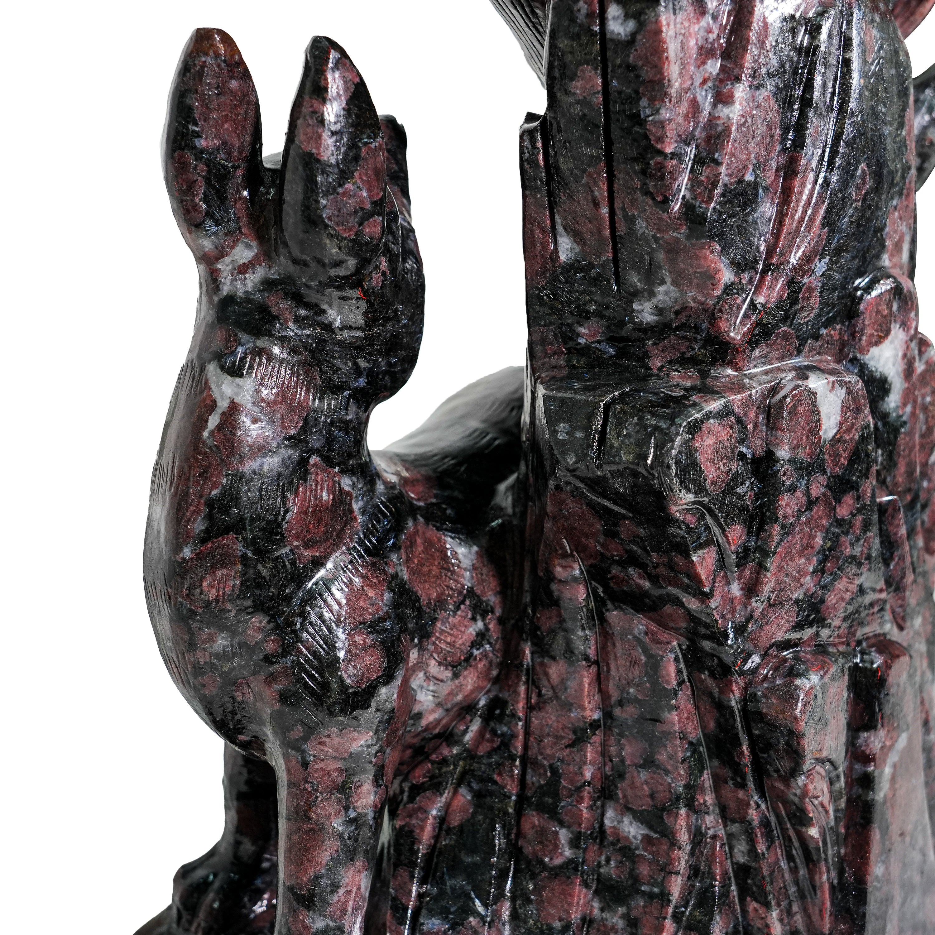 Garnet Nine-Tailed Fox-Helmsman Crystal
