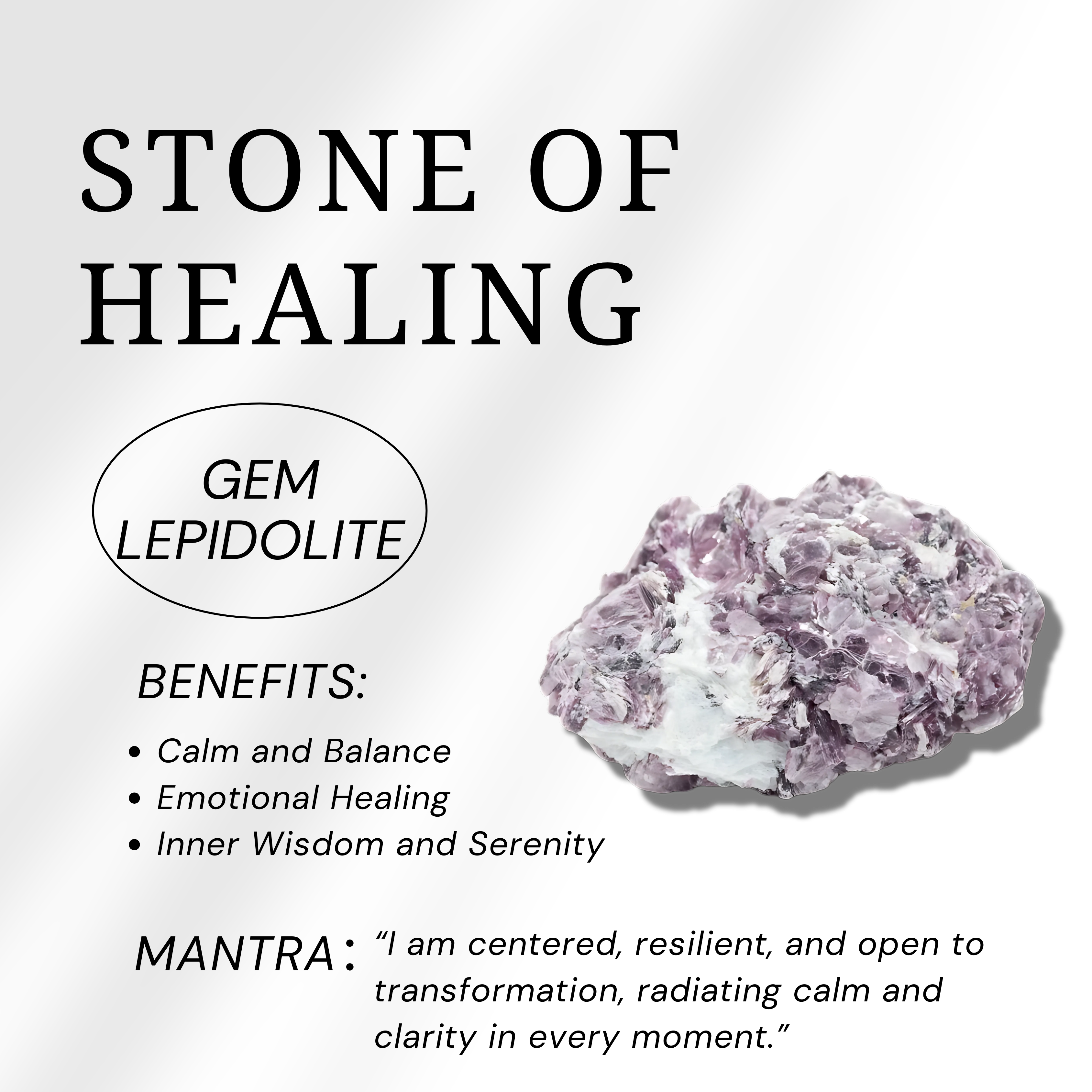 Gem Lepidolite Heart Ring-Helmsman Crystal