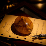 Golden Healer Quartz Palm Stone-Helmsman Crystal