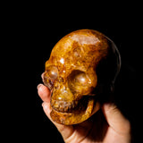 Golden Healer Quartz Skull-Helmsman Crystal
