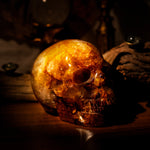 Golden Healer Quartz Skull-Helmsman Crystal